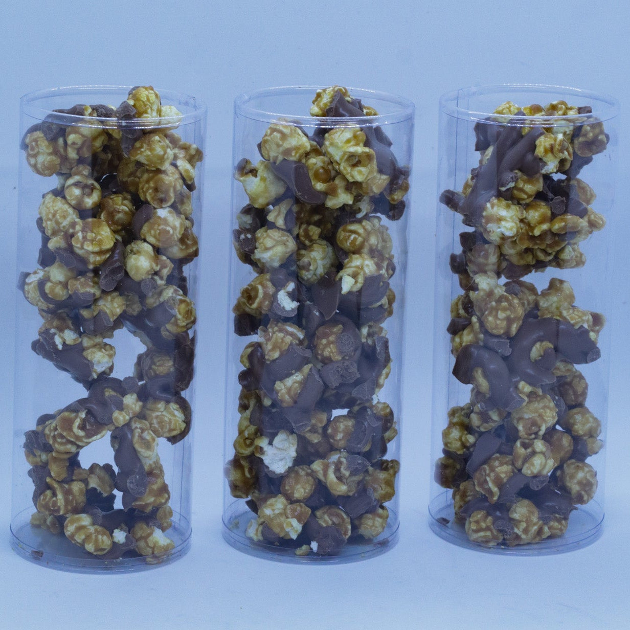 Chocolate Drizzled Caramel Corn
