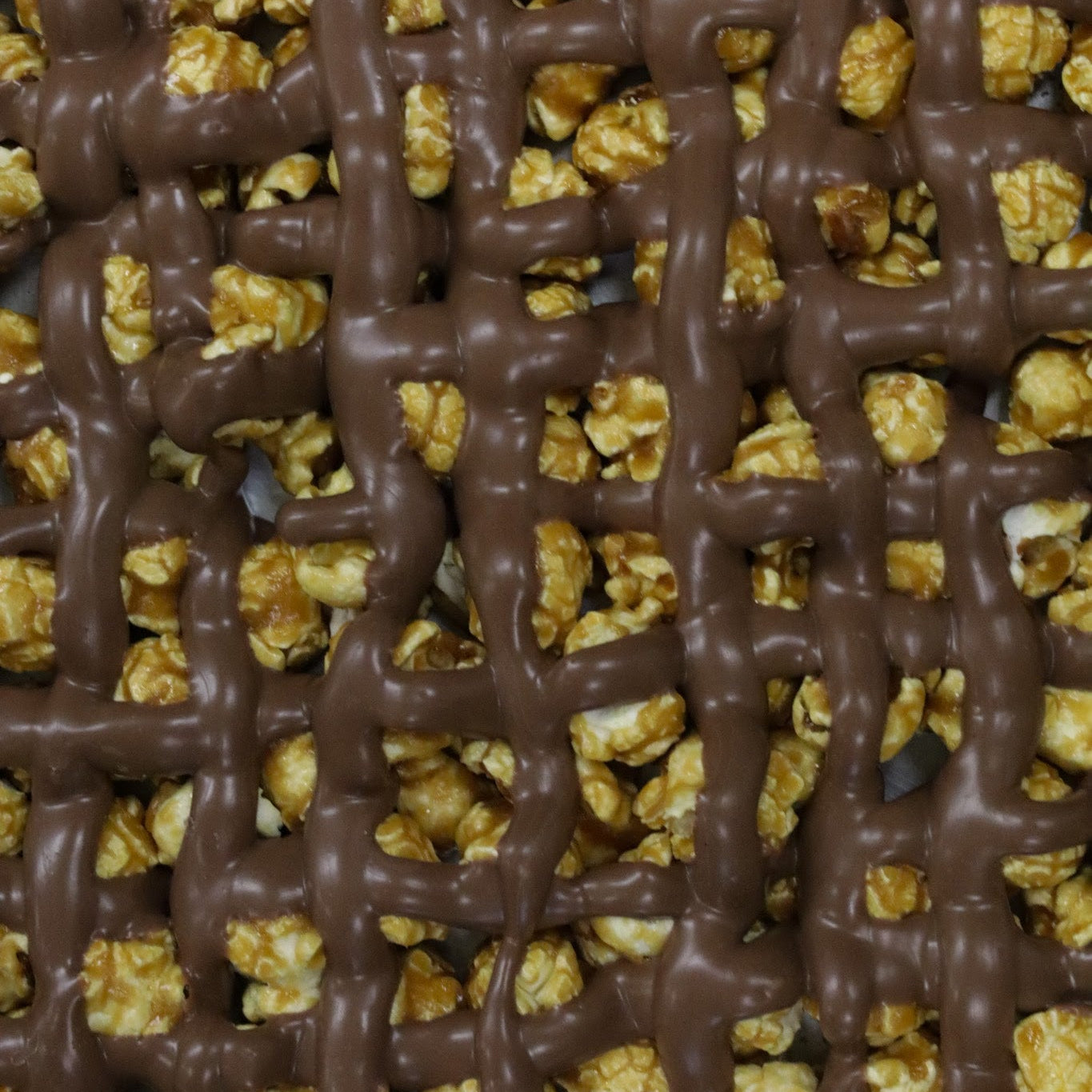 Chocolate Drizzled Caramel Corn