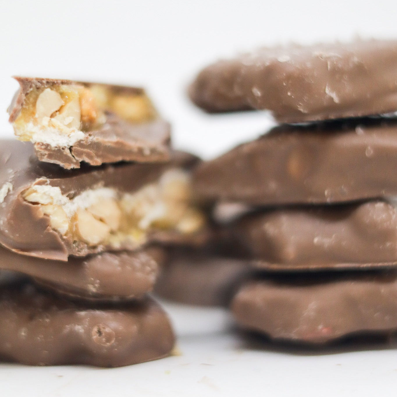 Chocolate Covered Sea Salt Peanut Brittle